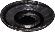 ADERIA F-71477 Tsugaru Vidro Glassware Plate, Black, 6.7 inches (17 cm), Casual Plate, Made in Japan