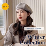 Beret Winter Beret Hat Suede Velvet Wool Beret Plain Beret Hat Import