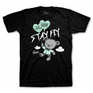 Shirt Match Barely Green Foamposite Dunk All Star Shoes - Money Over Love Tee