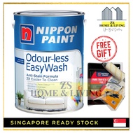 SALES!! (All Colours Available!!) NIPPON PAINT Odour-less EasyWash 1L &amp; 5L Clean off Stain