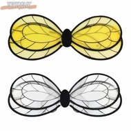TOPTOOLGT Bee Wings, Lightweight Bee Fairy Wings, Fairy Costume Black Yellow Angel Wings Stage Perfo