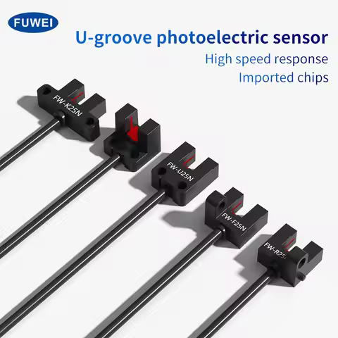 FW-F25N U-Slot Photoelectric Switch Red LED Sensor with Concave Width Compatible Replacement Panason