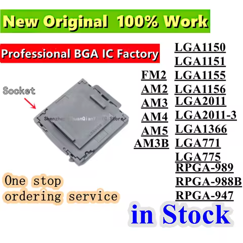 New LGA1150 LGA1151 LGA1155 LGA1156 FM2 AM2 AM3 AM4 AM5 LGA2011-3 LGA1366 LGA771 775 RPGA-989 988B 9