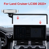 Car Navigation Screen Phone Holder Bracket with Base Wireless Charging Bracket Fit for TOYOTA Land C