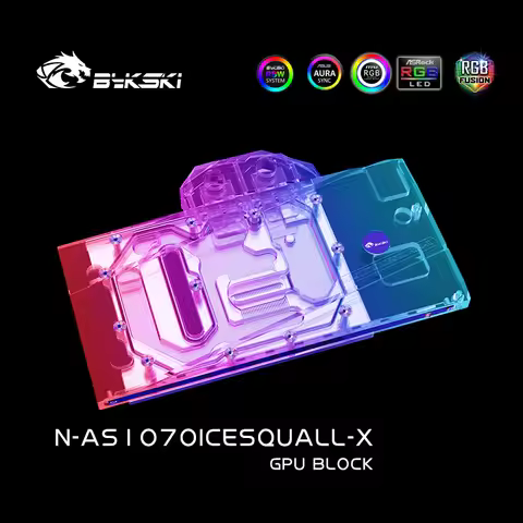 Bykski GPU Cooling Block For Asus GTX1060 O3G/O6G, GTX1070 O8G/O8G-SI/O8G-Gaming Full Cover Graphics