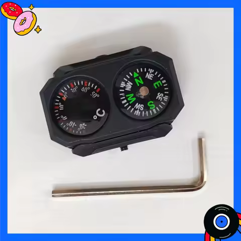 2026 SLR416 Outdoor Mini Tactical Compass 20MM Rail Universal Precision Tool with Thermometer
