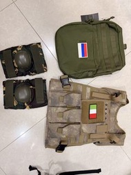 wargame molle 戰術背心 背包 護膝 戰術帽 套裝