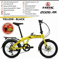 Sepeda Lipat Folding Bike EXOTIC 20 inch 2026 AR 7 speed Bonus++