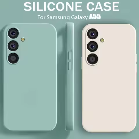 Soft Liquid Silicon Phone Case For Samsung Galaxy A55 A35 A15 A54 A34 A14 A53 A52s A52 5G A12 A25 Co