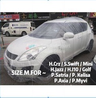 Transparent PE PLASTIC Car Body Cover Size Available M Saloon / L Mpv,Suv / LL Mpv XL,4X4 (FOR ~ Temporary use)