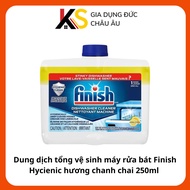 Finish Hycienic dishwasher cleaning solution lemon flavor 250ml bottle