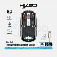 HXSJ T900 Bluetooth Wireless Mouse 2.4GHz PixArt 3212 4-Level DPI Qoomart