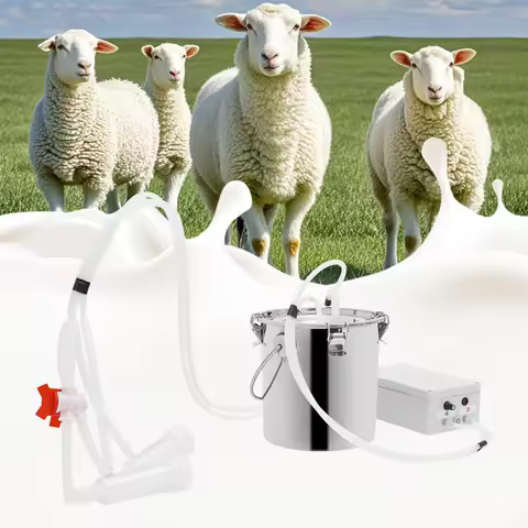 5L/10L Electric Cow Milking Machine Speed Pulsating Vacuum Pump Food Grade Stainless Steel Milk Buck