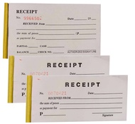 Temporary / acknowledgement Receipt Resibo carbonize 2 ply