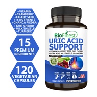 Biofinest Uric Acid Gout Cleanse Supplement - Celery Seed Tart Cherry Chanca Joint Pain Inflammation
