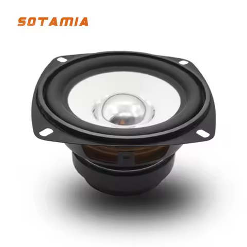 SOTAMIA 1Pc 4 Inch 105mm Full Range Sound Speaker Driver Paper Cone 6 Ohm 15W DIY Multimedia Music P