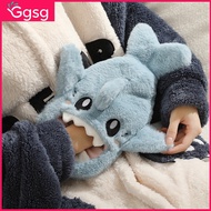 【SG】3-In-1 Hot Water Bottle Belt 1 Litre Warm Hot Water Bottle With Fluffy Animal Cover, Shark Hand 