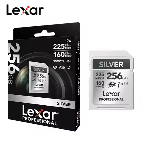 Lexar Professional Silver V30 SDXC Memory Card Up to 225Mb/s Read 160Mb/s Write Original SD Card 64G