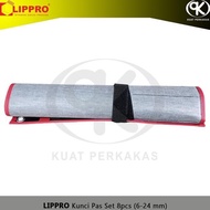 Affordable 8-Piece Wrench Set 6-24Mm Lippro Open-End Wrench 551P-08