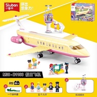 Compatible Lego Building Blocks Holiday Airplane International Airport Passenger Airplane Airplane M
