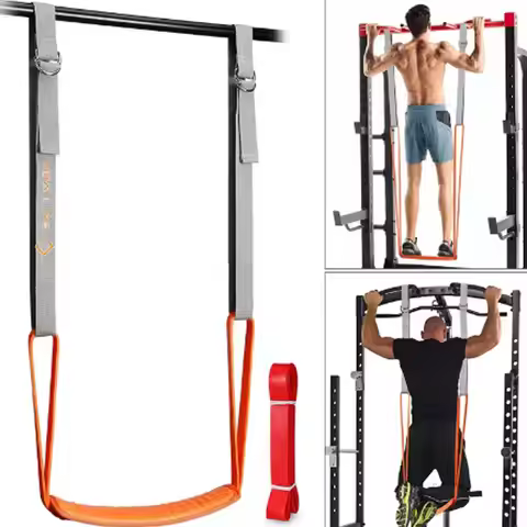 1pc Horizontal Bar Pull Up Power Band, Adjustable Training Assistance Band, Elastic Band, Men's and 