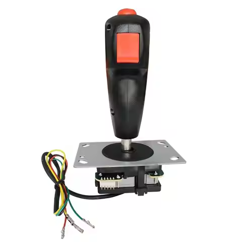 A99E-Game Console Flight Joystick For Arcade Game Cabinet Mini Grap Grip Trigger Top Fire Button Vib