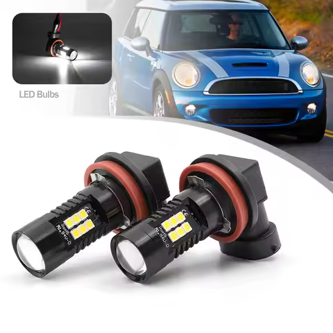 2Pc For Mini Cooper R50 R53 R55 R56 R57 R58 Roadster R59 MK1 Countryman R60 H11 H8 Led Fog Light Bul