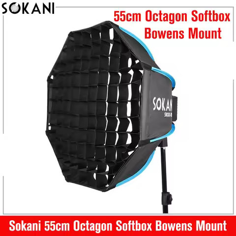 Sokani SBOX-O55 55cm Octagon Softbox Bowens Mount for Sokani X100 X60 Mini COLBOR CL60 Aputure 60X 2