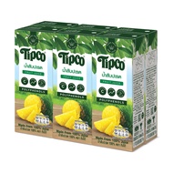 [ยกลัง] TIPCO น้ำสับปะรด Pineapple Juice 100% ขนาด 200 มล. 3x8x200ml ยกลัง 24 กล่อง