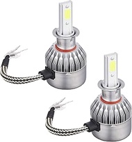 [e-auto fun Genuine Product] DC 12V Car LED Headlight, H3 Type, Compatible with Fog Lamps, 72W (36W 