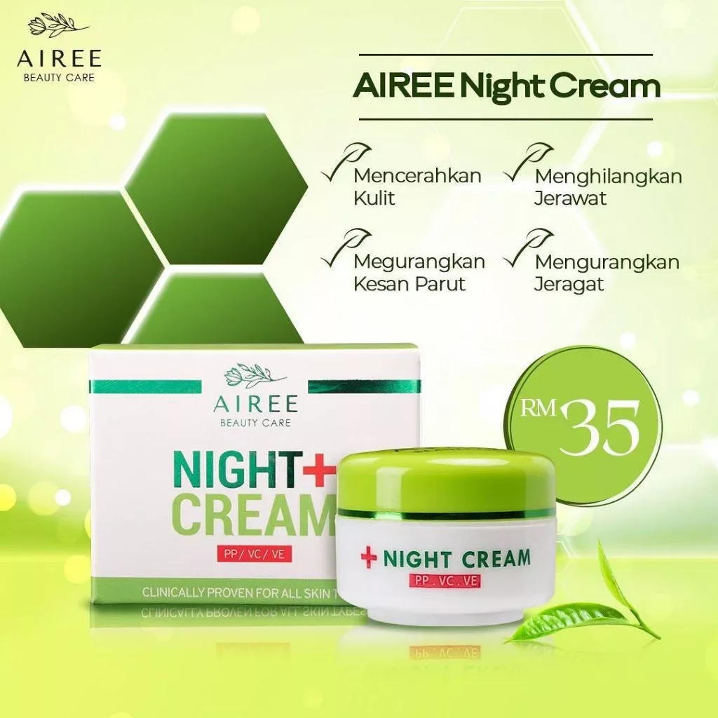 AIREE NIGHT CREAM KRIM MALAM AIREE BEAUTY