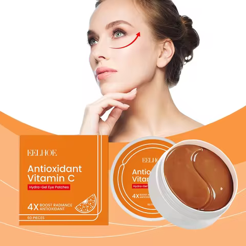 EELHOE Vitamin C Under Eye Patches for Eye Bags Care Cooling Hydrating Moisturizing Refreshing Eye M