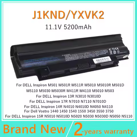 New Laptop battery For Dell Inspiron N5020 N5030 N5040 N5050 N4010 N5010 N5110 N7010 N7110 For Vostr