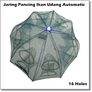 Jaring Pancing Ikan Udang Automatic Folding Umbrella Fishing Net