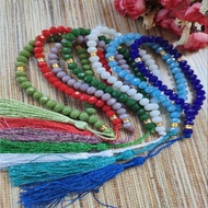 Czech matte crystal prayer beads, 33 beads, beautiful crystal prayer beads/ Cheap wholesale prayer b