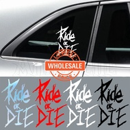 [Wholesale] Bike Frame Stickers - Ride or Die Characters - Waterproof - Automobile Window Decor - Car Body Bumper Decoration - Bicycle Top Tube Decals - Auto Motorcycle Accessories
