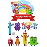 Number Blocks/Custom Name Block Number Block Topper/Number Blocks Birthday Cake Decoration