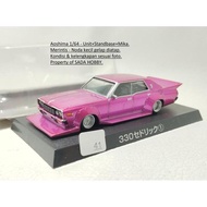 DIECAST AOSHI GRACHAN 1/64 NISSAN 330 CEDRIC 1 PINK MAGENTA CADATOYS