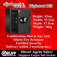 Diplomat Safe 125 Combination Dial & Key Fire Resistant Safe Box (Most Reputable Brand In Singapore)