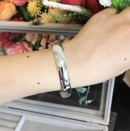 Jewelrythai กำไลเงินแท้  925 กำไลข้อมือผู้หญิง กำไลเงินเกลี้ยง ขัดเงา กําไลแฟชั่น ผู้หญิง ของขวัญ