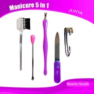 TITIK TIGA Set Junya Pinset Peralatan Kecantikan / Junya Beauty Goods 5 In 1 Manicure Pedicure