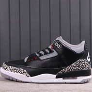 Jordan3 New Jordan 3 AJ3 black cement cracked lovers all matches fashion basketball shoes-*--