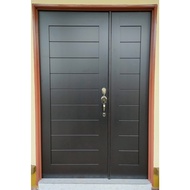 Pintu Kayu Keras Padu FULL SOLID Meranti 100% Original Wooden Solid Timber Hardwood Door Pintu Rumah