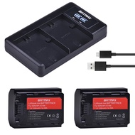 2Pcs 2280mAh NP-FZ100 NP FZ100 Baery   LED Dual B Charger for SN ILCE-9 A7m3 a7r3 A9/A9R 73 9S 9R BC-QZ1 Digital Cameras