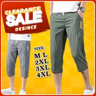 🇲🇾 DESINCE Men Quarter Pants Casual Pants Seluar Lelaki 3 Quarter Pants Seluar Tiga Suku 3 Suku MP 1