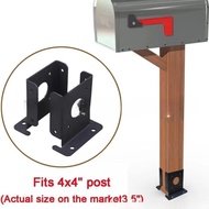 QUMMALL-Adjustable Post Base Brackets for 4x4 & 4x6 Wood Fences - FOR  & Easy to