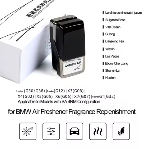 Car Air Freshener Refill Perfume Diffus Fragrance Long Lasting for BMW G30 G38 G12 X3 G08 X4 G02 X5 