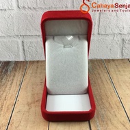 MERAH Izc4 Necklace and Pendant Box Thickbeludru - Red Vy0B
