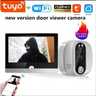(SG SELLER 🇸🇬) Tuya Wifi Doorbell Camera Video Wireless Remote Control Peephole Doorbell Home Security
