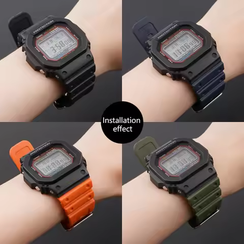 Sports Silicone Watch Strap for Casioak GA2100 GM2100 High Quality Rubber Watchbands For DW6900 DW56
